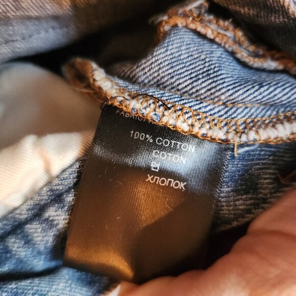 Vetements Garderobe Collection Wide Leg Baggy Jeans Distressed - Picture 10 of 12